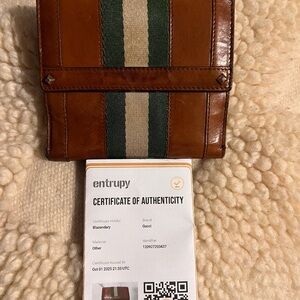 Gucci Sherry Line Brown Leather Wallet